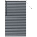 vidaXL Jaluzea pentru Fereastră cu perdele Manual Gri închis Aluminiu vidaXL Jaluzea pentru Fereastră cu perdele Manual Gri închis Aluminiu