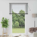 vidaXL Jaluzea pentru Fereastră cu perdele Manual Gri închis Aluminiu vidaXL Jaluzea pentru Fereastră cu perdele Manual Gri închis Aluminiu