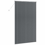 vidaXL Jaluzea pentru Fereastră cu perdele Manual Gri închis Aluminiu vidaXL Jaluzea pentru Fereastră cu perdele Manual Gri închis Aluminiu
