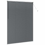 vidaXL Jaluzea pentru Fereastră cu perdele Manual Gri închis Aluminiu vidaXL Jaluzea pentru Fereastră cu perdele Manual Gri închis Aluminiu