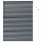 vidaXL Jaluzea pentru Fereastră cu perdele Manual Gri închis Aluminiu vidaXL Jaluzea pentru Fereastră cu perdele Manual Gri închis Aluminiu