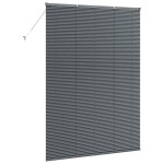 vidaXL Jaluzea pentru Fereastră cu perdele Manual Gri închis Aluminiu vidaXL Jaluzea pentru Fereastră cu perdele Manual Gri închis Aluminiu