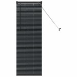 vidaXL Jaluzea pentru Fereastră cu perdele Manual Negru Aluminiu