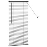 vidaXL Jaluzea pentru Fereastră cu perdele Manual Negru Aluminiu vidaXL Jaluzea pentru Fereastră cu perdele Manual Negru Aluminiu