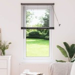 vidaXL Jaluzea pentru Fereastră cu perdele Manual Negru Aluminiu