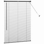 vidaXL Jaluzea pentru Fereastră cu perdele Manual Negru Aluminiu vidaXL Jaluzea pentru Fereastră cu perdele Manual Negru Aluminiu