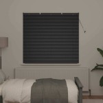 vidaXL Jaluzea pentru Fereastră cu perdele Manual Negru Aluminiu