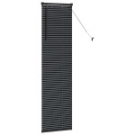 vidaXL Jaluzea pentru Fereastră cu perdele Manual Negru Aluminiu vidaXL Jaluzea pentru Fereastră cu perdele Manual Negru Aluminiu