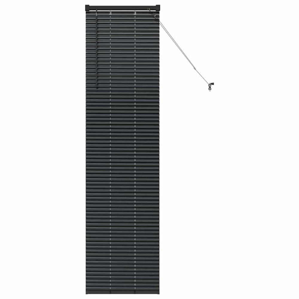 vidaXL Jaluzea pentru Fereastră cu perdele Manual Negru Aluminiu