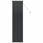 vidaXL Jaluzea pentru Fereastră cu perdele Manual Negru Aluminiu vidaXL Jaluzea pentru Fereastră cu perdele Manual Negru Aluminiu
