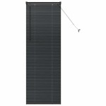 vidaXL Jaluzea pentru Fereastră cu perdele Manual Negru Aluminiu