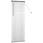 vidaXL Jaluzea pentru Fereastră cu perdele Manual Negru Aluminiu