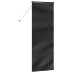 vidaXL Jaluzea pentru Fereastră cu perdele Manual Negru Aluminiu