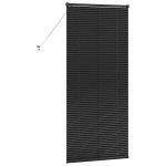 vidaXL Jaluzea pentru Fereastră cu perdele Manual Negru Aluminiu vidaXL Jaluzea pentru Fereastră cu perdele Manual Negru Aluminiu