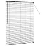 vidaXL Jaluzea pentru Fereastră cu perdele Manual Negru Aluminiu