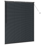vidaXL Jaluzea pentru Fereastră cu perdele Manual Negru Aluminiu vidaXL Jaluzea pentru Fereastră cu perdele Manual Negru Aluminiu