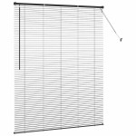 vidaXL Jaluzea pentru Fereastră cu perdele Manual Negru Aluminiu vidaXL Jaluzea pentru Fereastră cu perdele Manual Negru Aluminiu