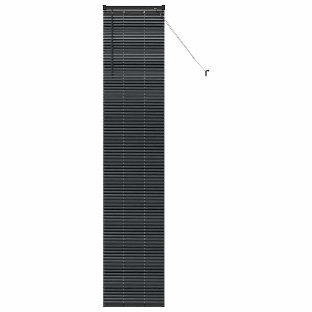 vidaXL Jaluzea pentru Fereastră cu perdele Manual Negru Aluminiu