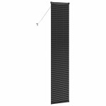 vidaXL Jaluzea pentru Fereastră cu perdele Manual Negru Aluminiu