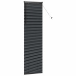 vidaXL Jaluzea pentru Fereastră cu perdele Manual Negru Aluminiu vidaXL Jaluzea pentru Fereastră cu perdele Manual Negru Aluminiu