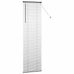 vidaXL Jaluzea pentru Fereastră cu perdele Manual Negru Aluminiu vidaXL Jaluzea pentru Fereastră cu perdele Manual Negru Aluminiu