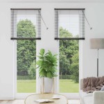 vidaXL Jaluzea pentru Fereastră cu perdele Manual Negru Aluminiu vidaXL Jaluzea pentru Fereastră cu perdele Manual Negru Aluminiu