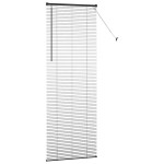 vidaXL Jaluzea pentru Fereastră cu perdele Manual Negru Aluminiu vidaXL Jaluzea pentru Fereastră cu perdele Manual Negru Aluminiu