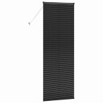 vidaXL Jaluzea pentru Fereastră cu perdele Manual Negru Aluminiu vidaXL Jaluzea pentru Fereastră cu perdele Manual Negru Aluminiu