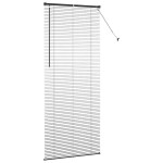 vidaXL Jaluzea pentru Fereastră cu perdele Manual Negru Aluminiu vidaXL Jaluzea pentru Fereastră cu perdele Manual Negru Aluminiu