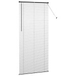 vidaXL Jaluzea pentru Fereastră cu perdele Manual Negru Aluminiu