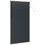 vidaXL Jaluzea pentru Fereastră cu perdele Manual Negru Aluminiu vidaXL Jaluzea pentru Fereastră cu perdele Manual Negru Aluminiu