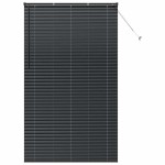vidaXL Jaluzea pentru Fereastră cu perdele Manual Negru Aluminiu
