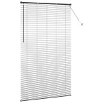 vidaXL Jaluzea pentru Fereastră cu perdele Manual Negru Aluminiu
