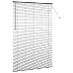 vidaXL Jaluzea pentru Fereastră cu perdele Manual Negru Aluminiu vidaXL Jaluzea pentru Fereastră cu perdele Manual Negru Aluminiu