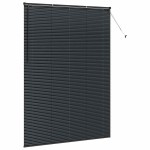 vidaXL Jaluzea pentru Fereastră cu perdele Manual Negru Aluminiu vidaXL Jaluzea pentru Fereastră cu perdele Manual Negru Aluminiu