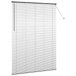 vidaXL Jaluzea pentru Fereastră cu perdele Manual Negru Aluminiu vidaXL Jaluzea pentru Fereastră cu perdele Manual Negru Aluminiu