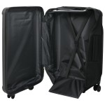 vidaXL Valiză cu blocare Gri închis 43 x 27 x 66 cm Plastic ABS