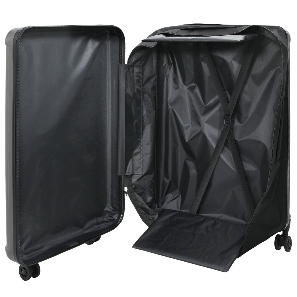 vidaXL Valiză pliabilă cu carcasă dură 28'' Gri închis 50x30x76 cm ABS