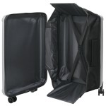 vidaXL Valiză cu blocare Argintiu 50 x 30 x 76 cm Plastic ABS