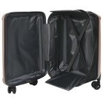vidaXL Valiză cu blocare roz auriu 43 x 27 x 66 cm Plastic ABS