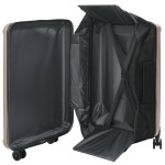 vidaXL Valiză cu blocare roz auriu 50 x 30 x 76 cm Plastic ABS