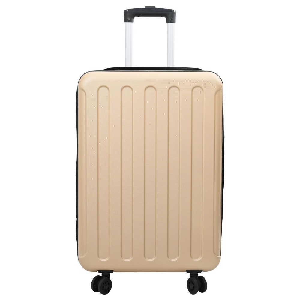 vidaXL Valiză Pliabilă cu Carcasă Dura 24" Champagne 43x27x66 cm ABS