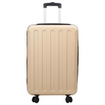 vidaXL Valiză cu blocare Șampanie 43 x 27 x 66 cm Plastic ABS
