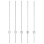 vidaXL Stâlpi de Gard , 5 buc U-Channel, 80 cm din Oțel Galvanizat