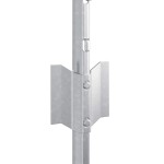 vidaXL Stâlpi de Gard , 5 buc U-Channel, 80 cm din Oțel Galvanizat