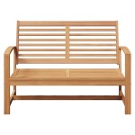 vidaXL Bancă de grădină Maro 110 x 64 x 76.5 cm Lemn masiv de tec vidaXL Bancă de grădină Maro 110 x 64 x 76.5 cm Lemn masiv de tec