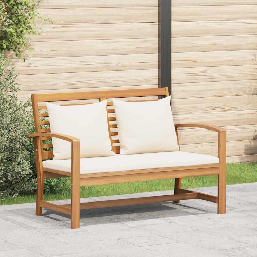 vidaXL Bancă de grădină Maro 110 x 64 x 76.5 cm Lemn masiv de tec