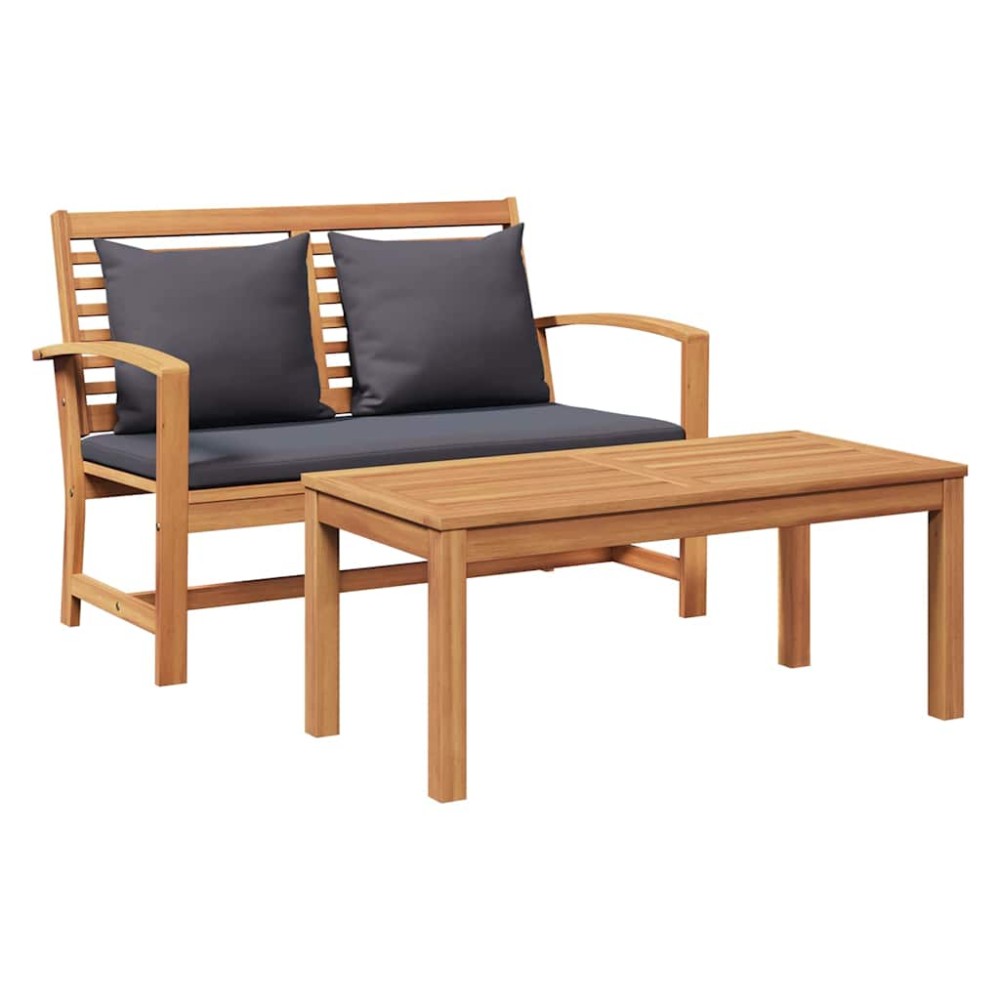 vidaXL Bancă de grădină Maro 110 x 64 x 76.5 cm Lemn masiv de tec