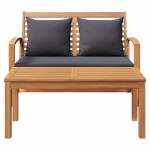 vidaXL Bancă de grădină Maro 110 x 64 x 76.5 cm Lemn masiv de tec vidaXL Bancă de grădină Maro 110 x 64 x 76.5 cm Lemn masiv de tec