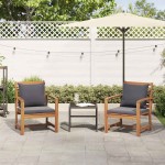 vidaXL Scaune de grădină 2 pcs natural 60 x 65 x 76.5 cm vidaXL Scaune de grădină 2 pcs natural 60 x 65 x 76.5 cm
